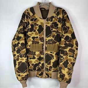 Vintage Fieldline Bird Hunting Camo Reversible Jacket made in USA XL